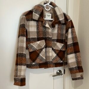 Abercrombie & Fitch Brown Teddy Jacket